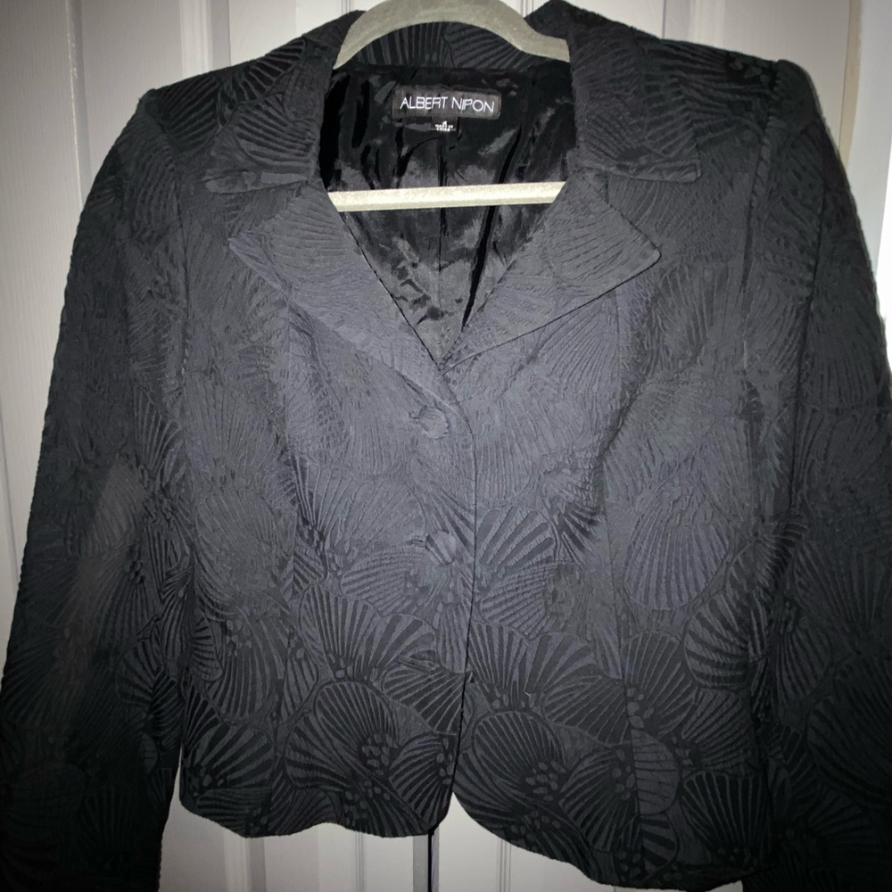 Albert Nipon Black Suit